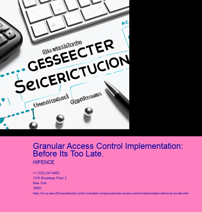 Granular Access Control Implementation: Before Its Too Late.