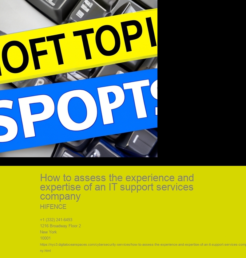 Check the company's years of experience in the IT support industry.