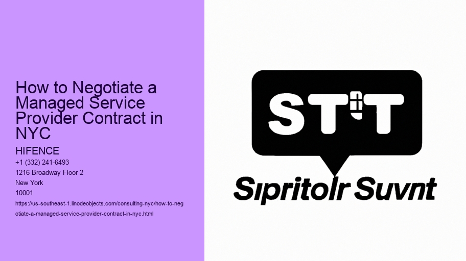 How to Negotiate a Managed Service Provider Contract in NYC