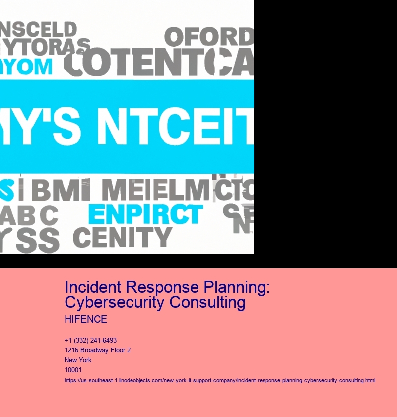 Incident Response Planning: Cybersecurity Consulting