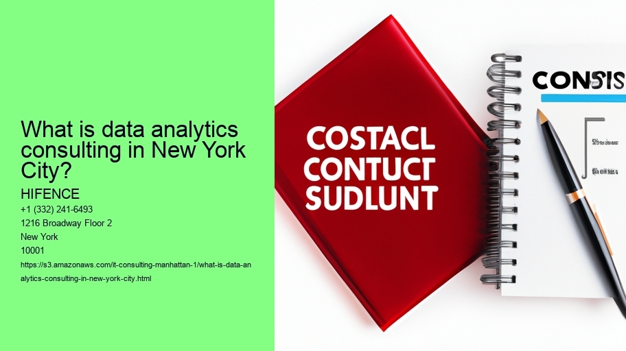 What is data analytics consulting in New York City?