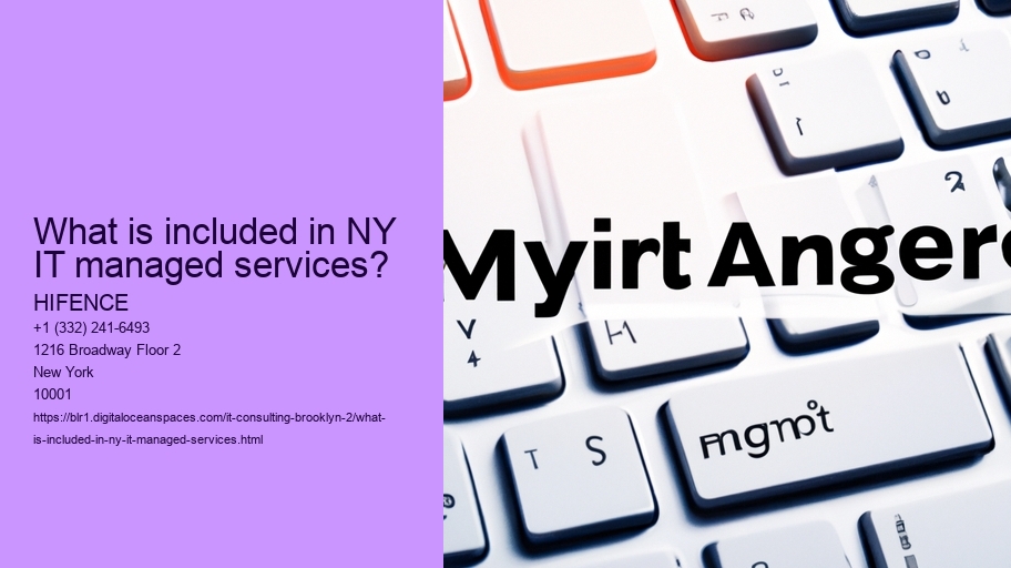 What is included in a typical service agreement with an IT support provider in NYC?
