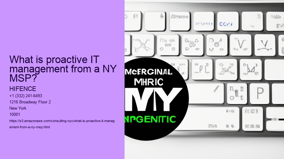 What is proactive IT management from a NY MSP?