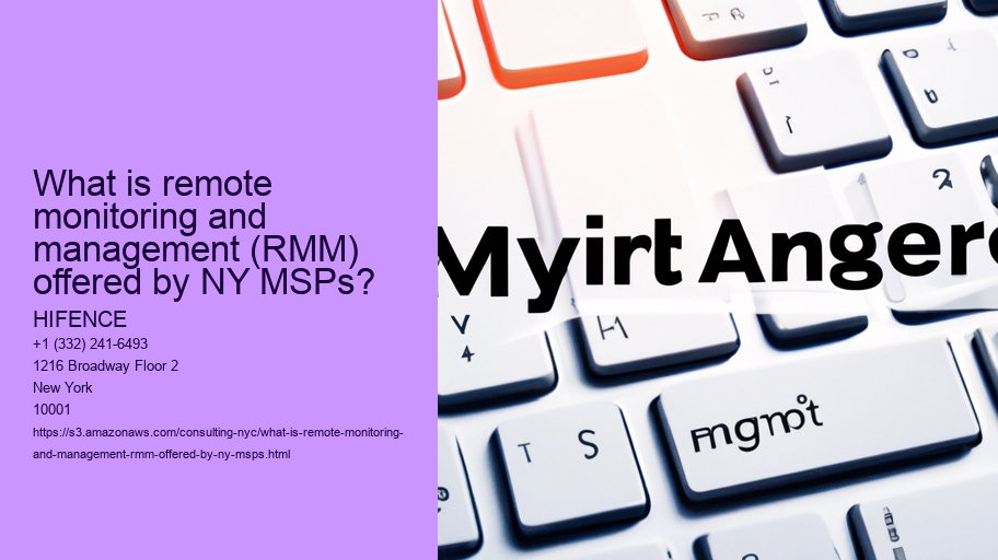 What is remote monitoring and management (RMM) offered by NY MSPs?