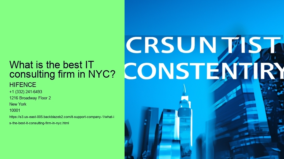 What is the best IT consulting firm in NYC?