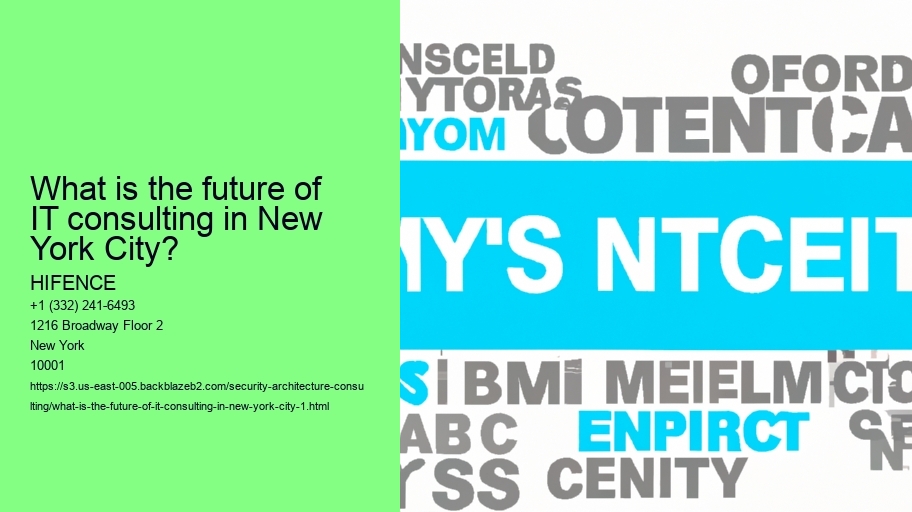 What is the future of IT consulting in New York City?
