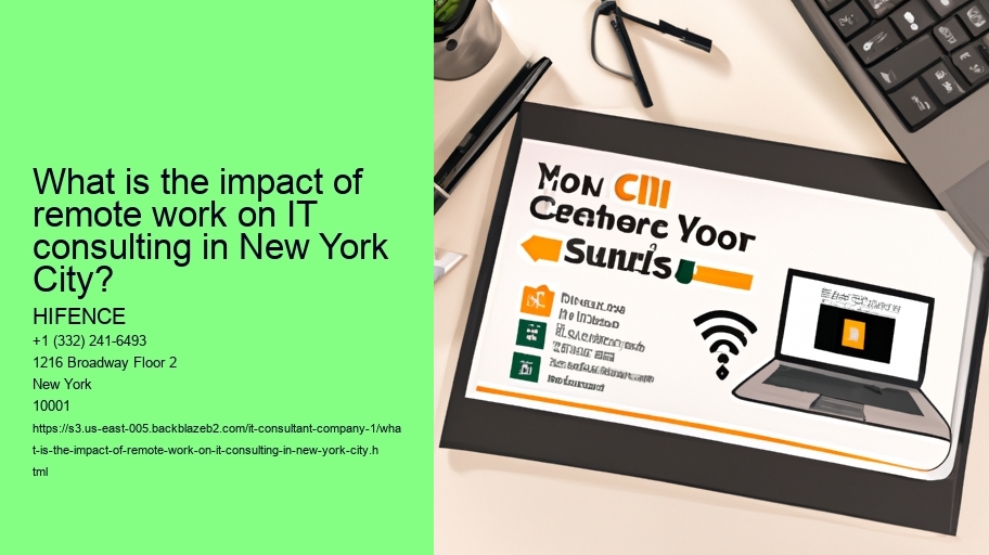 What is the impact of remote work on IT consulting in New York City?