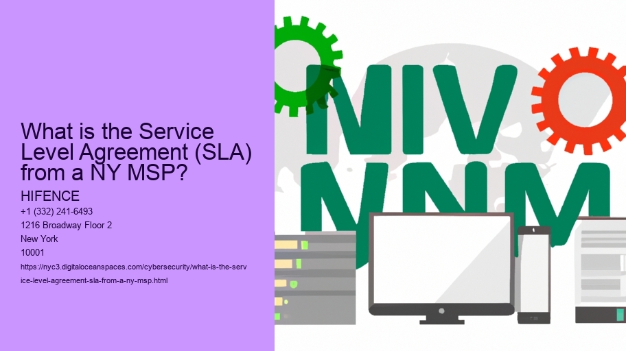 What is the Service Level Agreement (SLA) from a NY MSP?