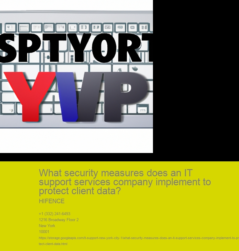 What security measures are implemented by IT support services in NYC to protect data?