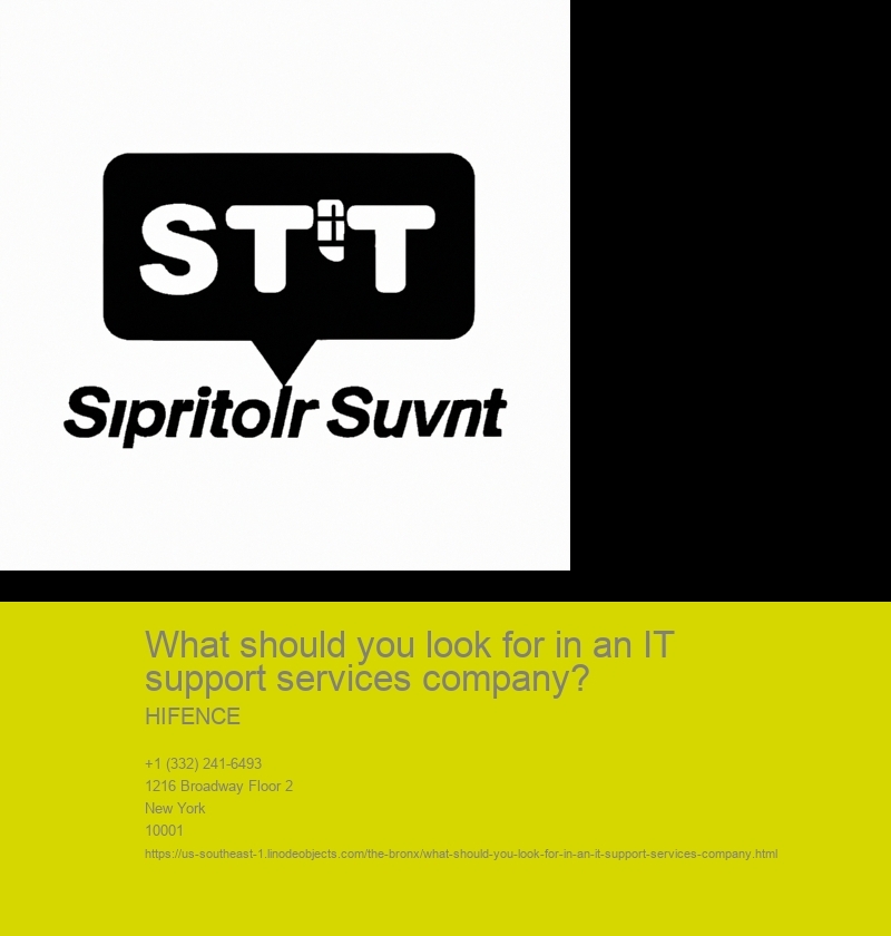 What should you look for in an IT support services company?