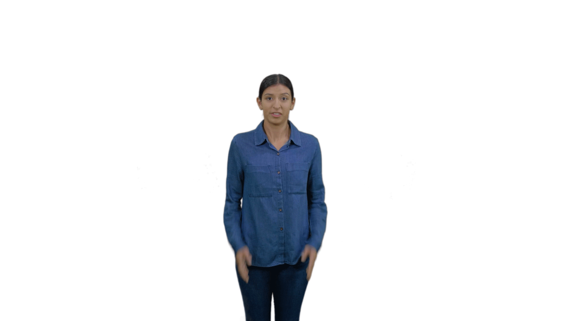 Video of person looking excited.