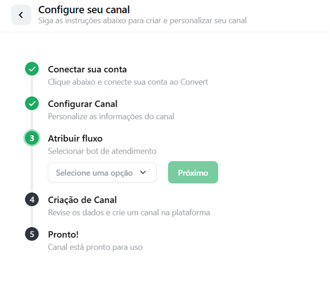 Atribua o Fluxo
