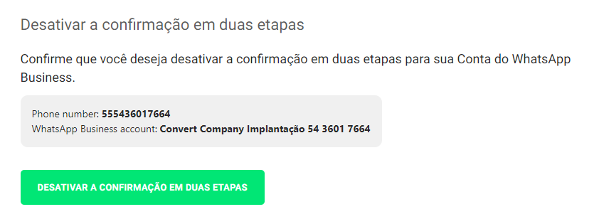 Site para desativar