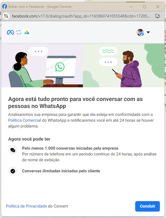Finalize o processo