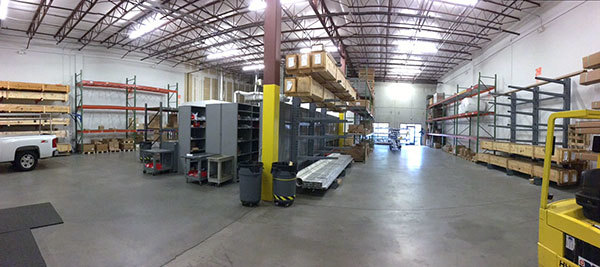 CSI North Carolina warehouse after reorganization