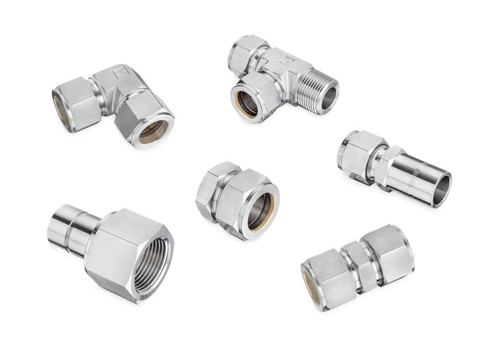 Compression tube fittings group