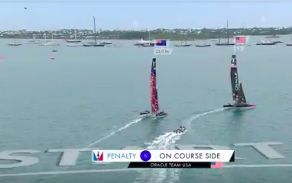 Oracle is over early again, in Race 5 of the 2017 America's Cup Match