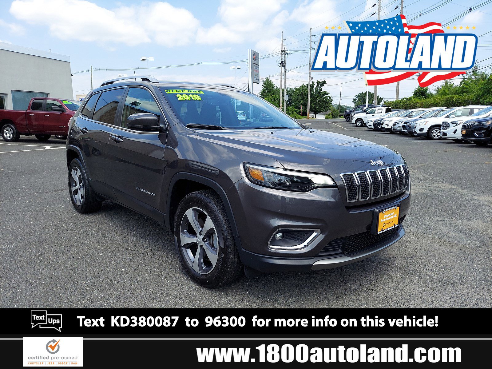 Certified Pre-Owned 2019 Jeep Cherokee Limited Sport Utility ...