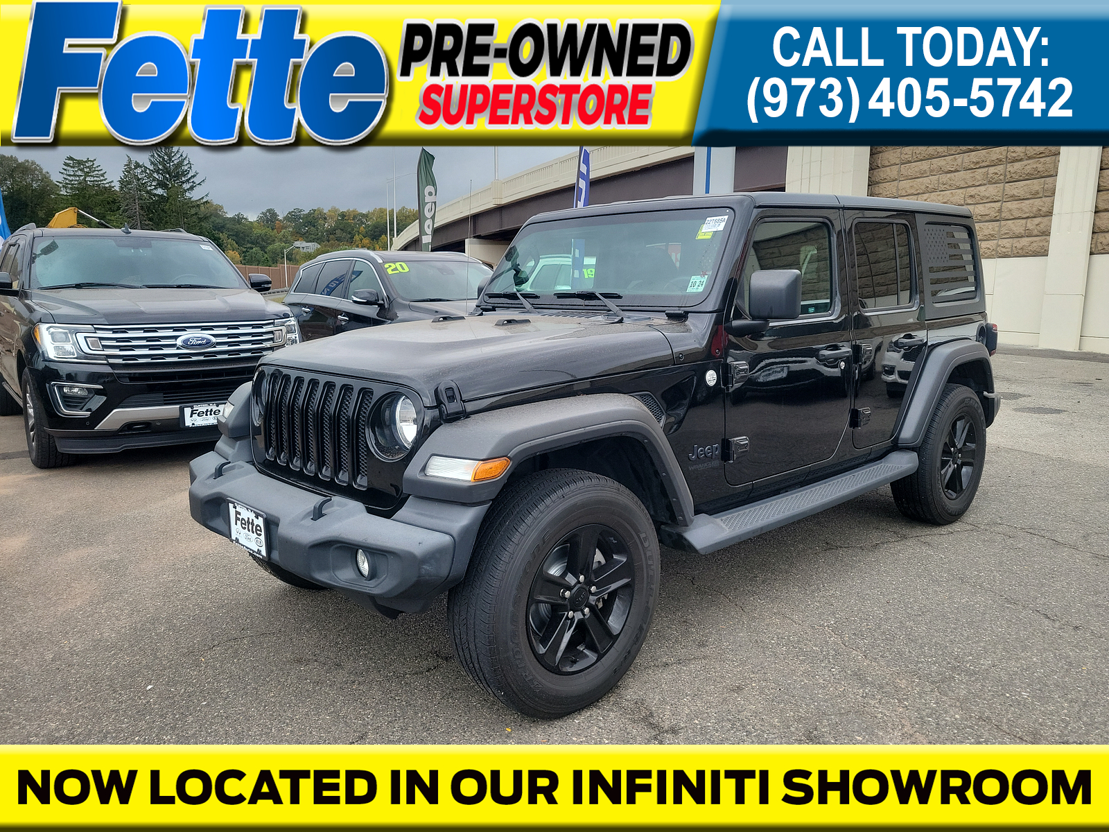 Pre-Owned 2020 Jeep Wrangler Unlimited Sport Altitude 4D Sport Utility in Clifton #22T585A | Fette Infiniti Pre-Owned 2020 Jeep Wrangler Unlimited Sport Altitude 4D Sport Utility in Clifton #22T585A | Fette Infiniti