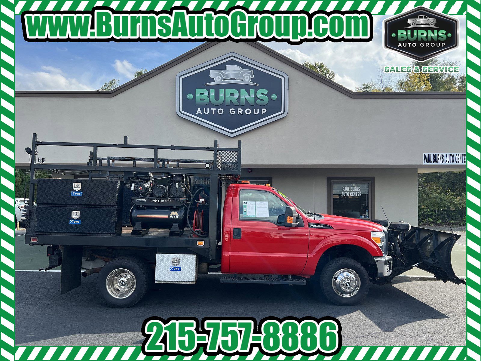 PreOwned 2016 Ford F350 4×4 9ft Flatbed Regular Cab