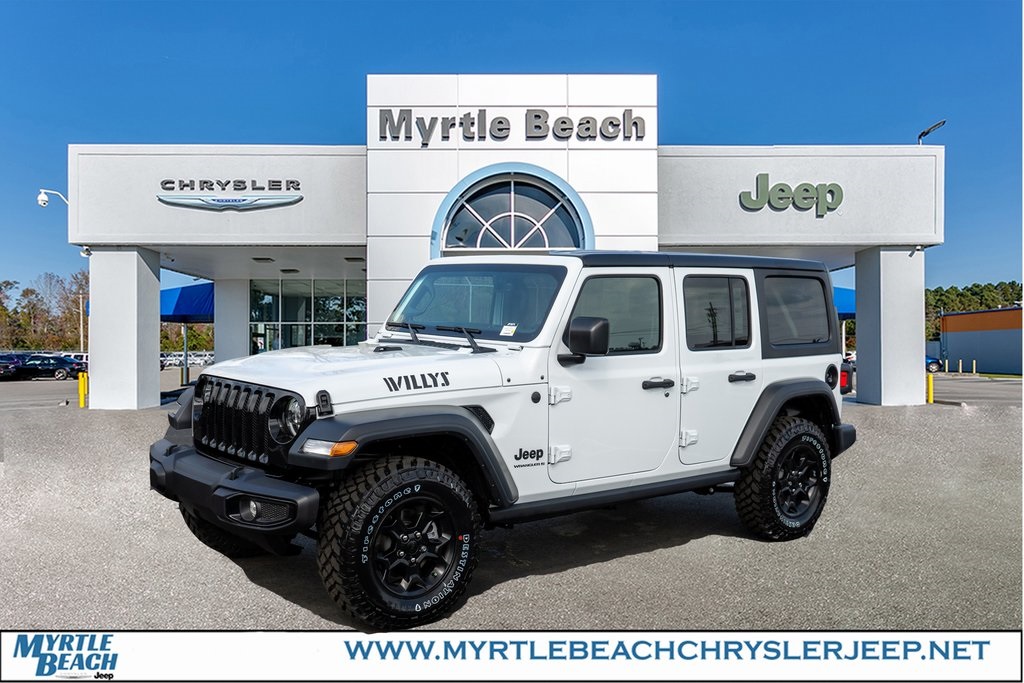 New 2023 Jeep Wrangler Willys Wheeler 4WD Sport Utility Vehicles in Myrtle  Beach #JP3073 | Myrtle Beach Chrysler Jeep