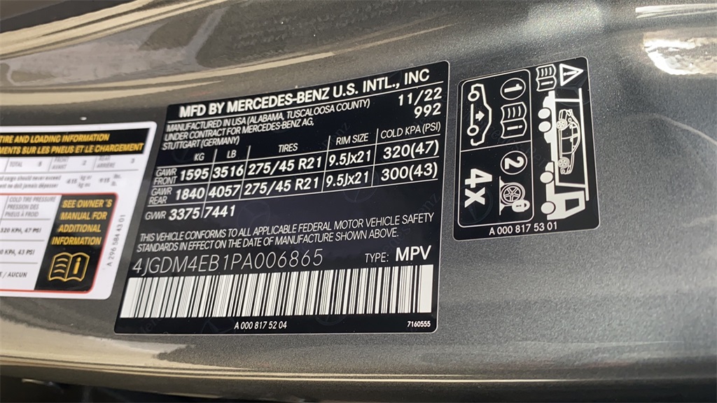 New 2023 MercedesBenz EQS EQS580 SUV in Haverhill 22K4004 Smith