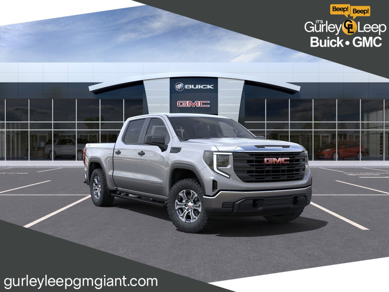 New 2023 GMC Sierra 1500 Pro Crew Cab Pickup GDF150612 Gurley Leep