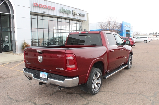 Used 2021 RAM Ram 1500 Pickup Laramie with VIN 1C6SRFJT1MN780245 for sale in Luverne, Minnesota
