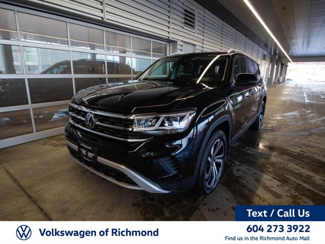 2022 Volkswagen Atlas HIGHLINE: 3RD ROW SEATING, CAPTAIN'S CHAIR PACKAGE, ALLOY WHEELS, PANORAMIC SUNROOF, NAVIGATION, BLUETOOTH, HEATED STEERING, HEATED SEATS