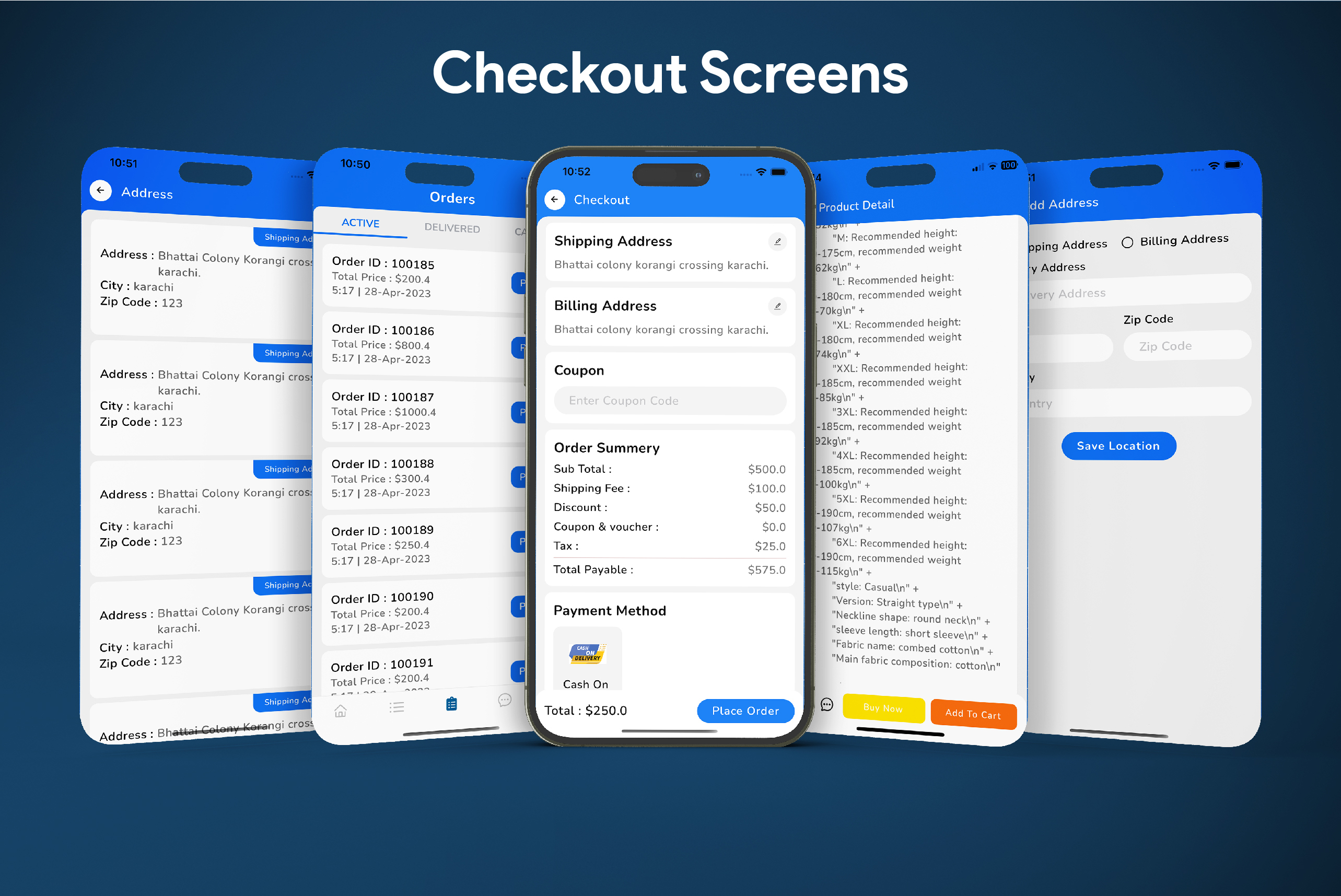 CentoExpress - React Native E-commerce App Template