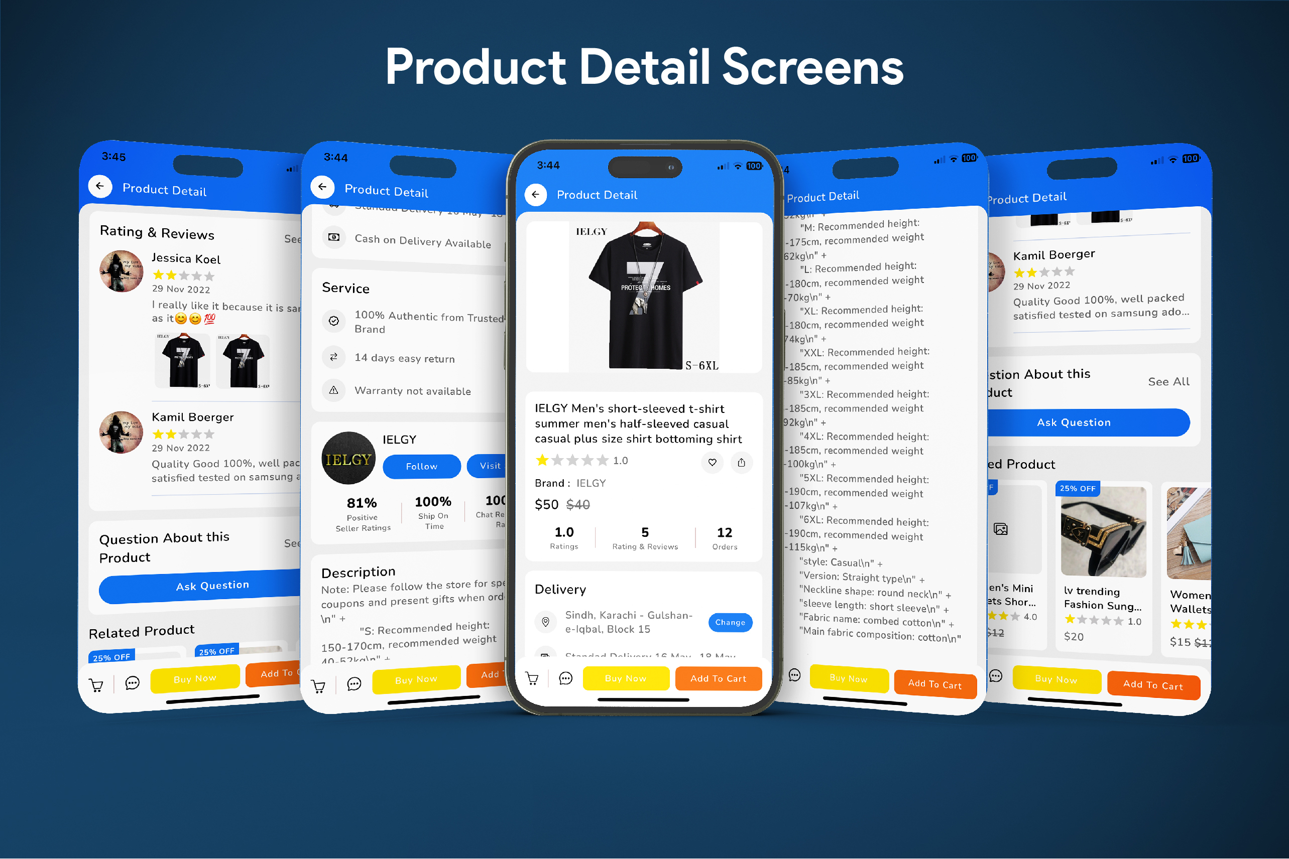 CentoExpress - React Native E-commerce App Template
