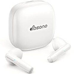 True Wireless Earbuds Bluetooth Headphones: Ultra-Lightweight Bluetooth Earbuds for All-Day Comfort, Waterproof TWS Ear Buds with Mic, 25H Playtime, Earphones for iOS/Android, Work, Commute, Study