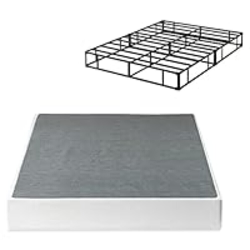 Zinus 9 Inch King Metal Smart Box Spring with Quick Assembly, Mattress Foundation, Strong Metal Frame, Easy Assembly