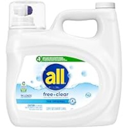 all Liquid Laundry Detergent Free Clear, 118 Ounce, 94 Loads