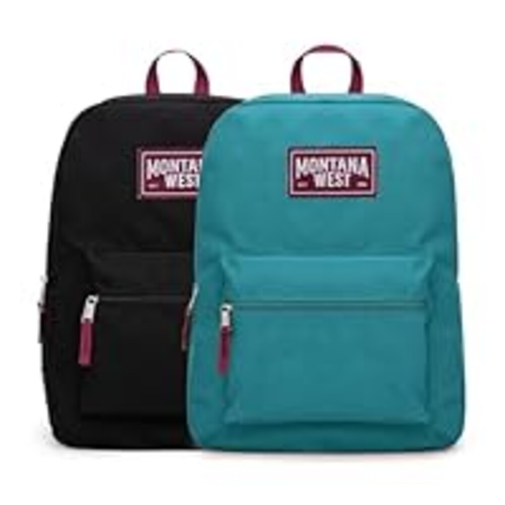 Montana West Backpack for Women Men 2 PCS Lightweight College Bookbags Casual Daypack Backpacks for Commute & Travel