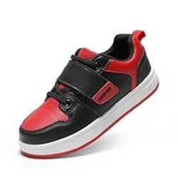 DREAM PAIRS Boys Girls Sneaker Low Top Basketball Shoes Kids LilLegends AlleyBall Walking Shoes for Sport Outdoor School,Size 11 Little Kid,Black/Red,SDFS2420K