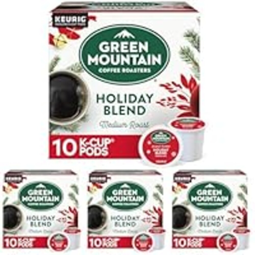 Green Mountain Coffee Roasters K-Cups, Holiday Blend, 10 Count (Pack of 4)