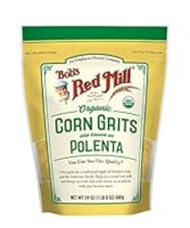 Bob's Red Mill Organic Corn Grits / Polenta, 24oz (Pack of 1) - Vegan, Kosher