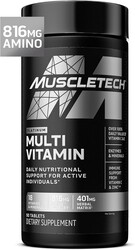 MuscleTech Platinum Multivitamins for Men & Women - Multi-Vitamin Supplement for Immune Support - 18 Vitamins & Minerals, Vitamin A C D E B6 B12 - Daily Workout Supplements for Men - 90 Capsules