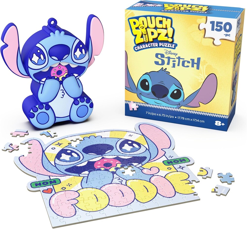 Spin Master Games, Stitch Micro Puzzle in Vinyl Pouch, 150 Pieces, Kids Puzzle Disney Collectible Case, Kids Toys for Girls & Boys, Easter Gift, Ages 8 & Up
