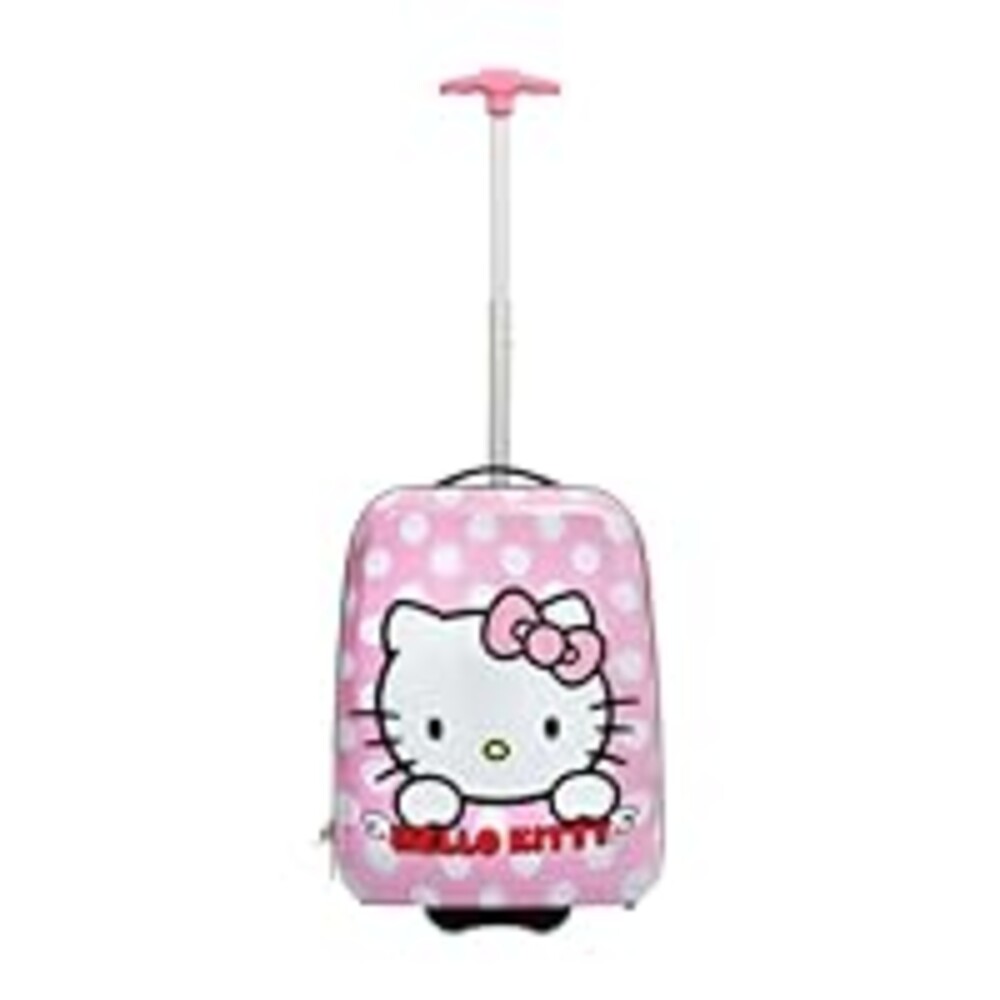 Bioworld Hello Kitty 16 Inch Telescopic Youth Carry-on Luggage Suitcase for Toddler