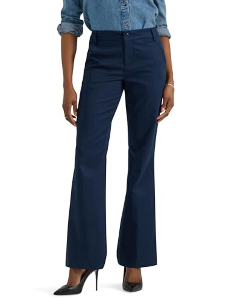 Lee Women's Wrinkle Free Mid Rise Bootcu