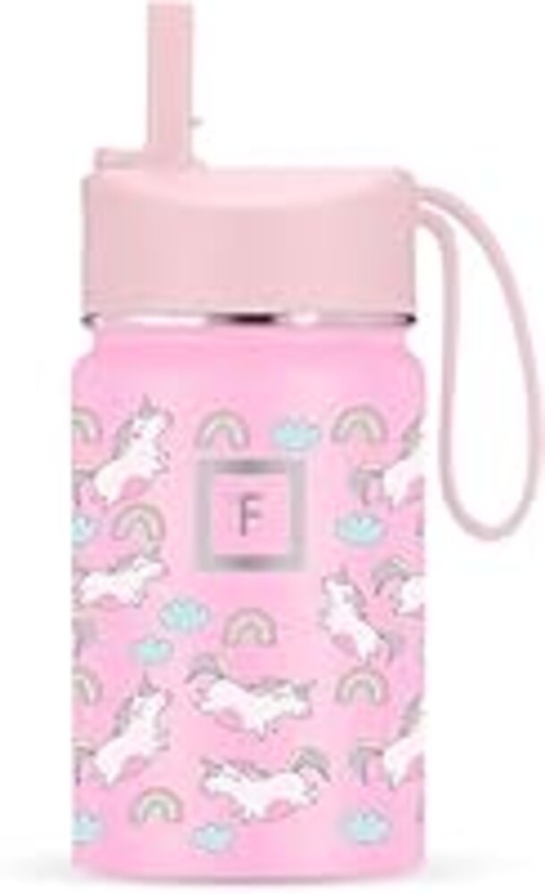 IRON °FLASK Kids Water Bottle - Straw Lid, 20 Name Stickers, Vacuum Insulated Stainless Steel, Double Walled Tumbler Travel Cup, Thermos Mug - Stardust Unicorns, 10 Oz