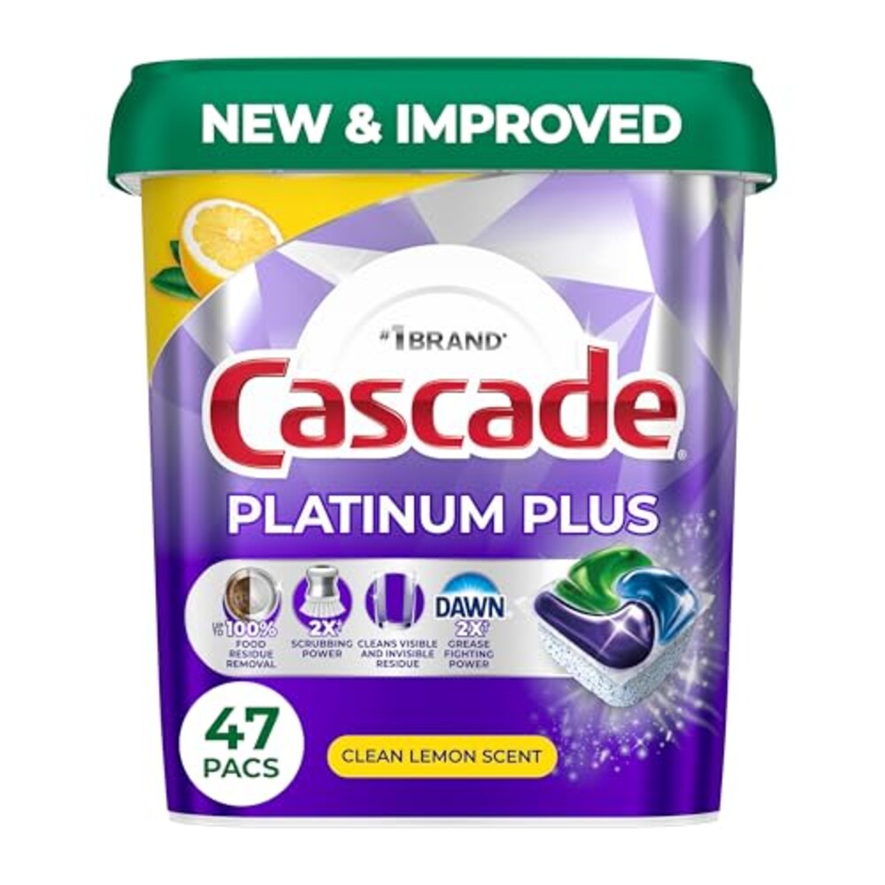 Cascade Platinum Plus Dishwasher Pods, D