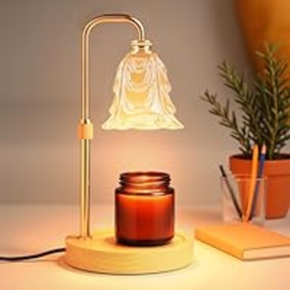 EPIMA Candle Warmer Lamp with Timer and Dimmer, Electric Wax Warmers for Scented Candles with 5 Brightness Settings, Anti-Glare Lamp with Adjustable Height, Home Decor, Gift for Birthday, Valentines