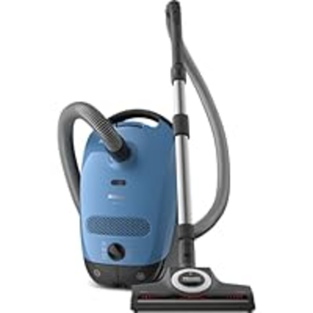 Miele Classic C1 Turbo Team Bagged Canister Vacuum, Tech Blue - Portable, Household