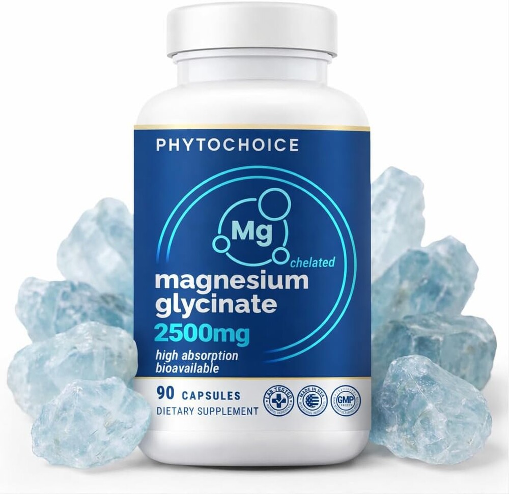 Magnesium for Sleep & Recovery – High Potency 2500mg Magnesium Glycinate for Men & Women, Chelated for High Absorption, Supports Deep Rest, Nerve & Muscle Recovery, Made in USA, 1 Month Supply