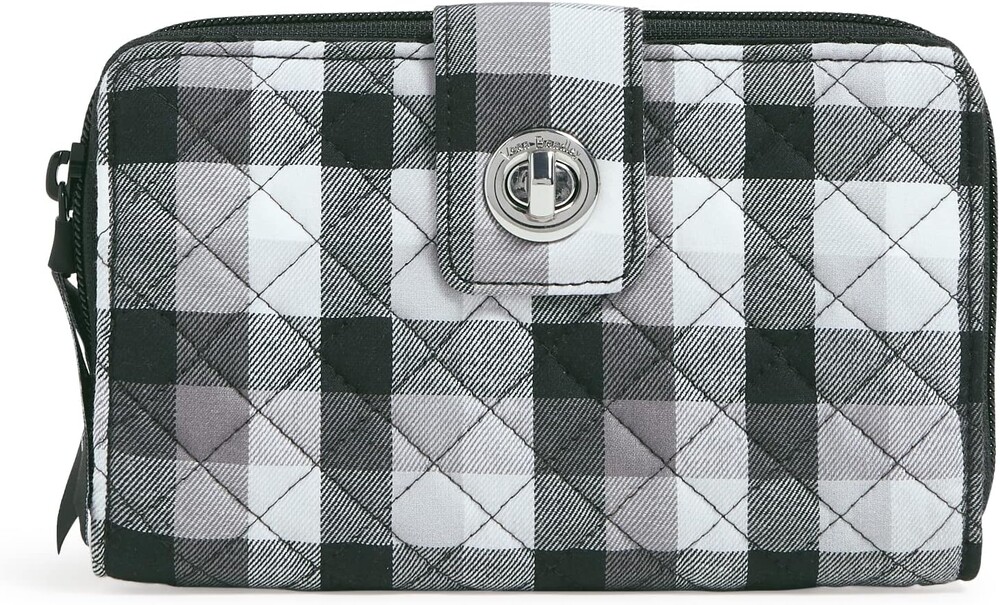 Cotton Turnlock Wallet With Rfid Protection