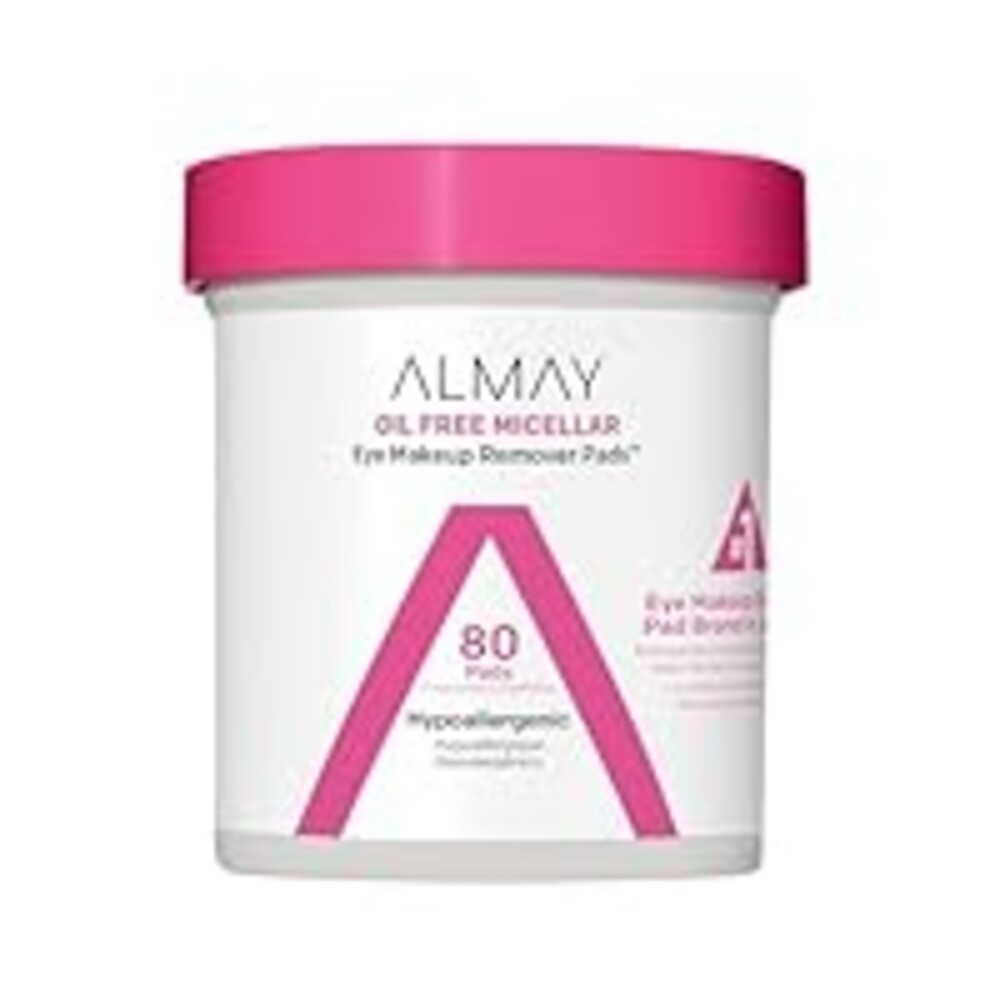 Almay Makeup Remover Pads, Micellar Gentle, Hypoallergenic, Fragrance-Free, Dermatologist & Ophthalmologist Tested (Packaging May Vary), 80 count