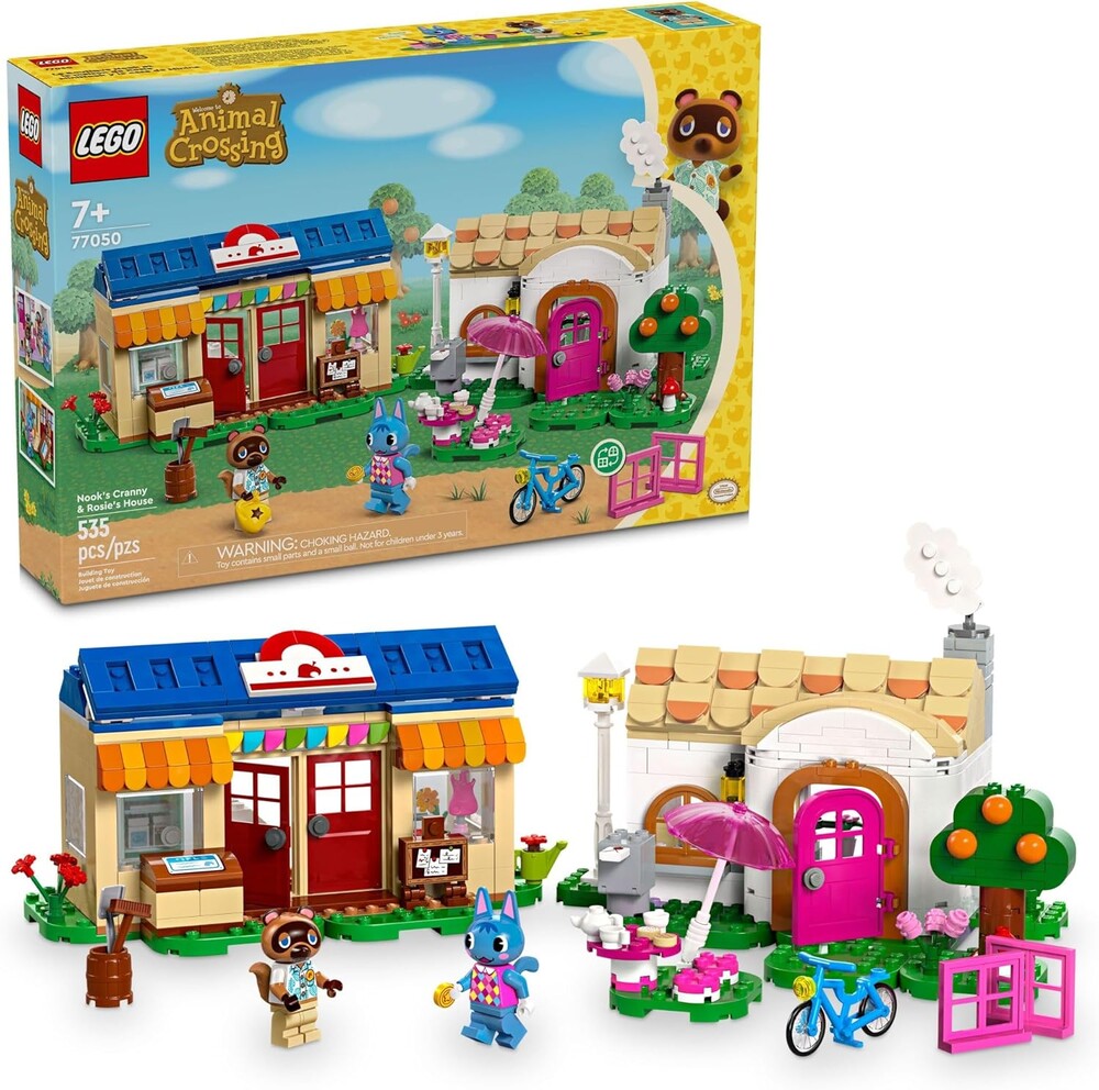 LEGO Animal Crossing Nook’s Cranny & Rosie's House, Buildable Video Game Toy for Kids, Includes 2 Animal Crossing Toy Figures, Birthday Gift Idea for Girls and Boys Aged 7 and Up, 77050